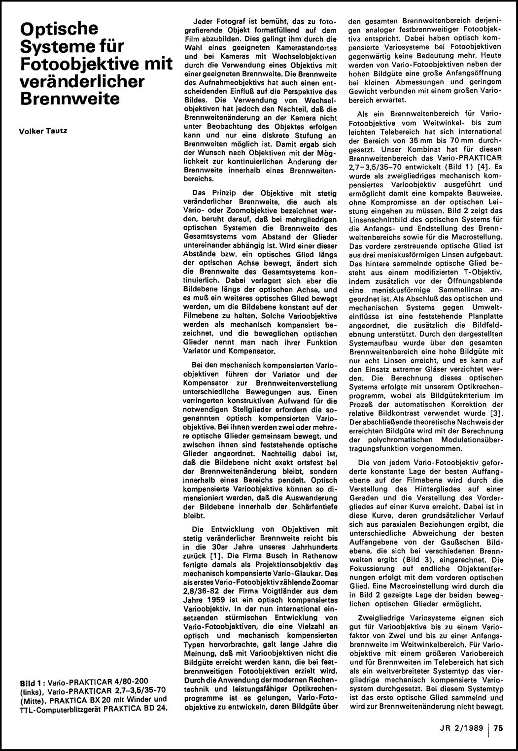 Vario-Prakticare, Jenaer Jahrbuch 2-1989