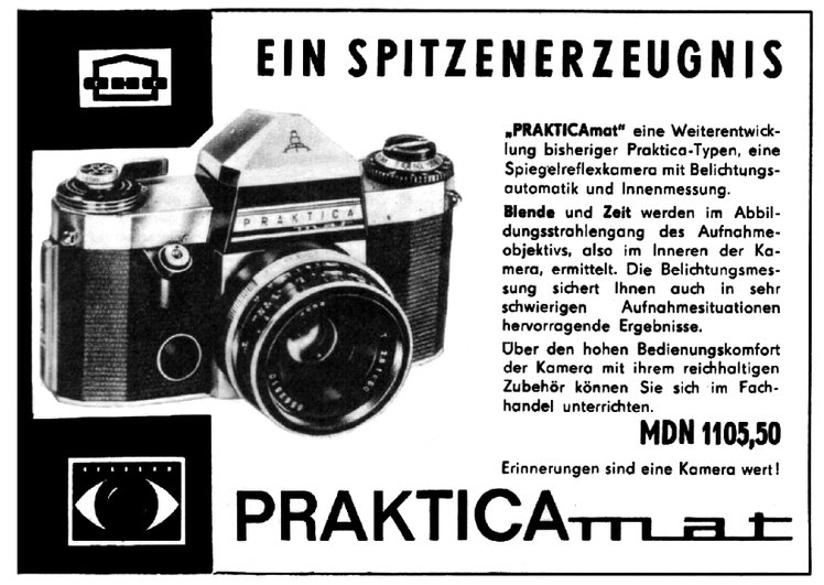 PRATICAmat Werbung 1966