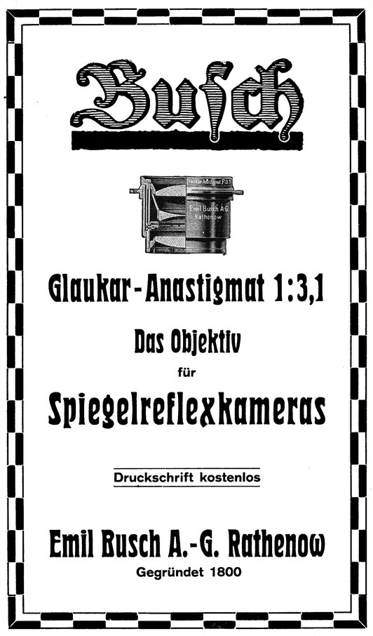 Busch Glaukar Werbung 1911