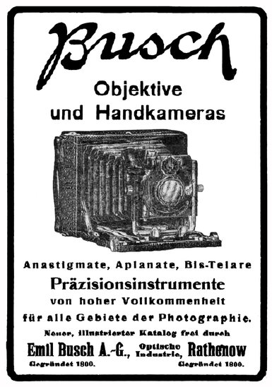 Busch Objektive Handkameras