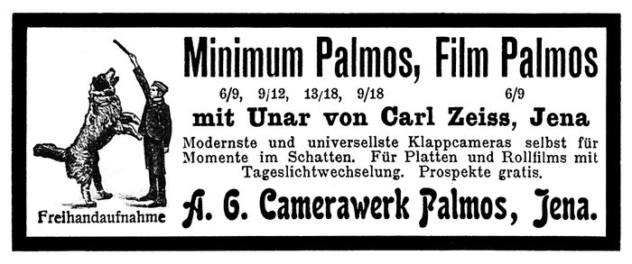 Palmos Camerawerk Jena Juni 1901