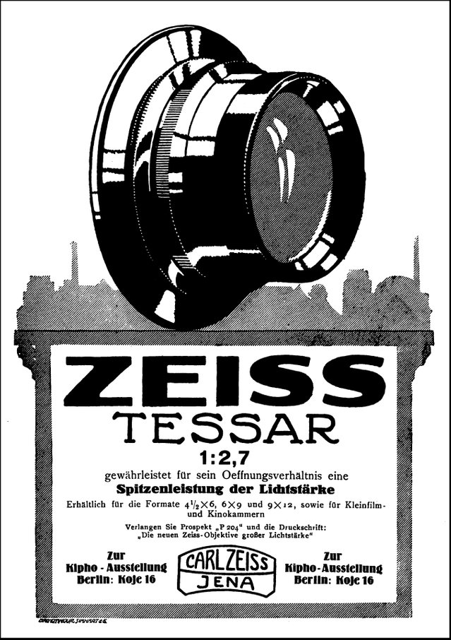 Tessar 1:2,7 Reklame 1925