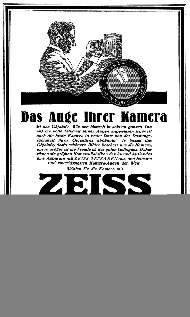 Tessar Werbung 1925