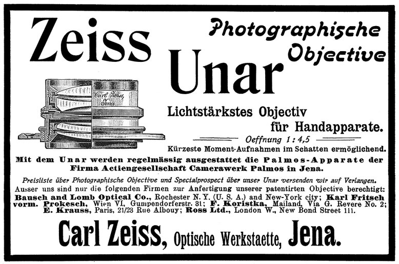 Unar-Werbung Dezember 1901