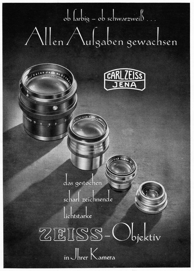 Zeiss Jena Werbung 1951