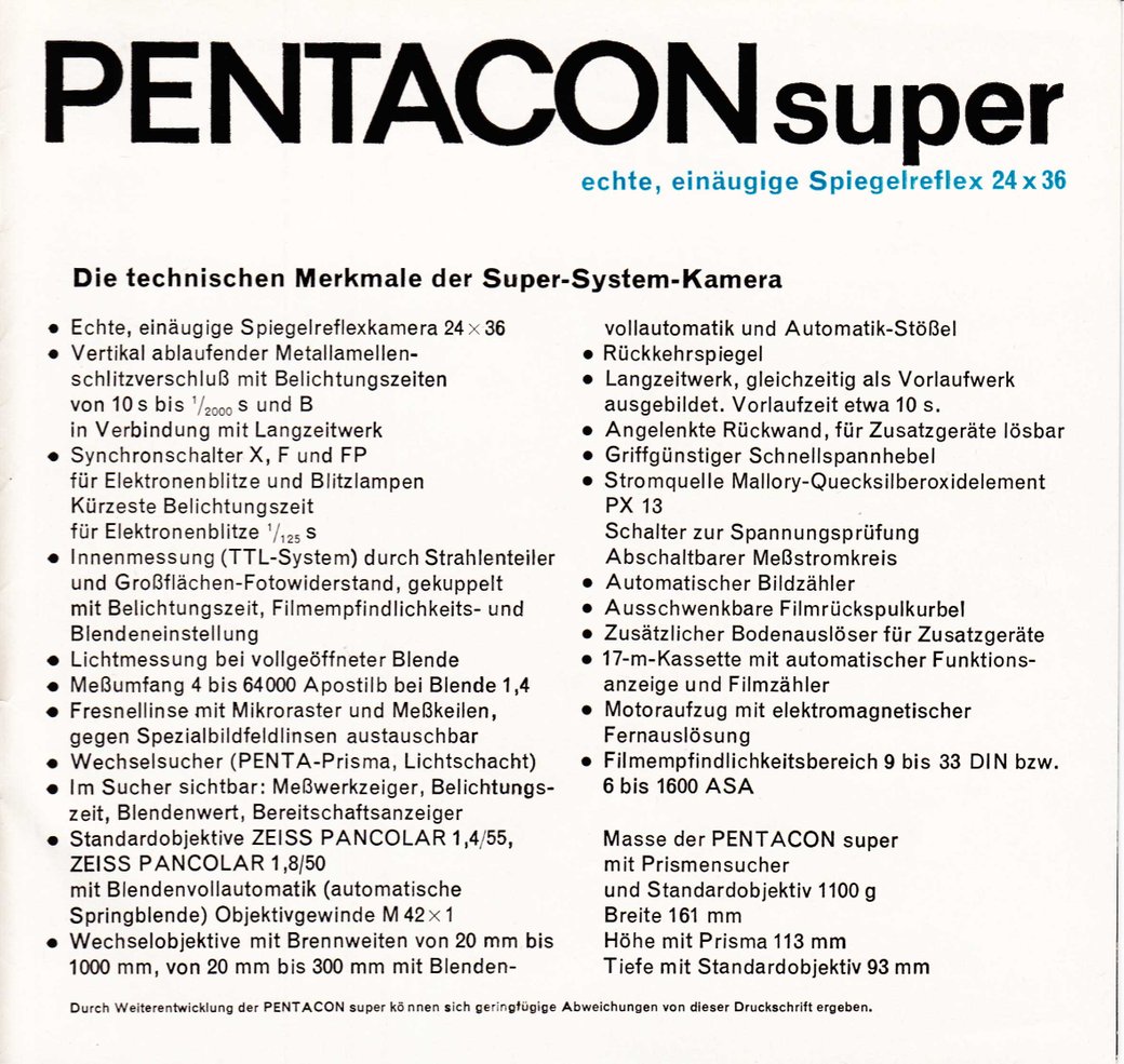 Pentacon Super