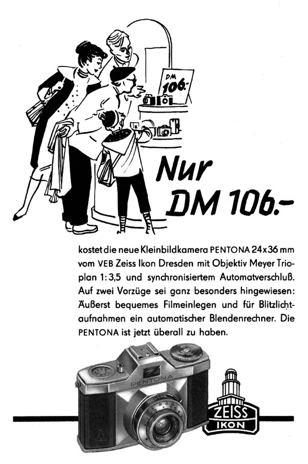 Pentona-Werbung 1956
