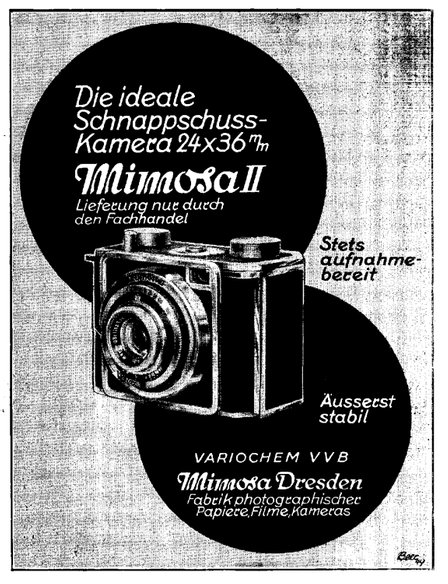 Mimosa II Werbung 1949