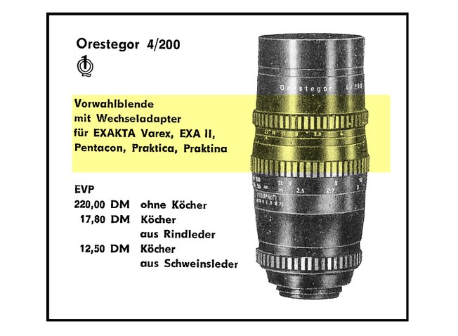 Orestegor 4/200 Preis 1964
