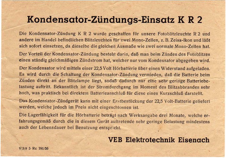zeissikonveb.de/VEB Elektrotechnik Eisenach  V/3/9  5  Rc 781/56