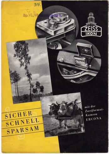 zeissikonveb.de/Ercona 6x9 (6x6) Prospekt 1952